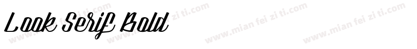 Look Serif Bold字体转换